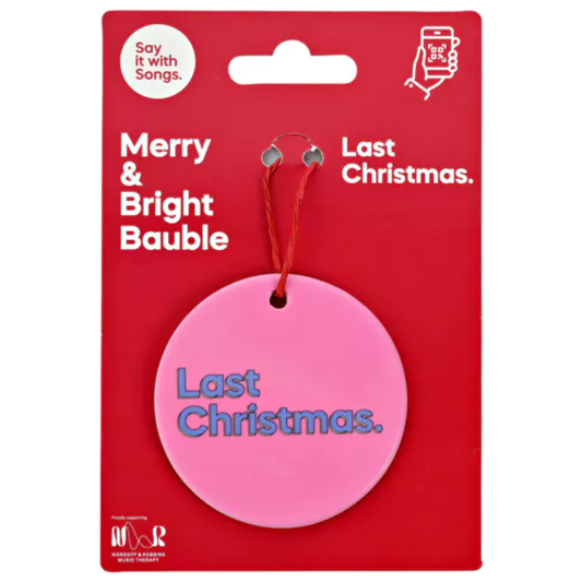 Ceramic "Last Christmas" Say It With Songs Christmas Decoration