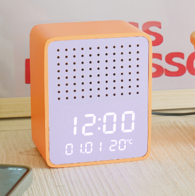 Rise and Play - Purple Bluetooth Speaker and Alarm Clock