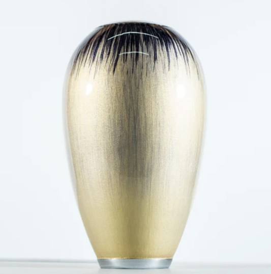 Tilnar Art Aluminium Collection - 18cm Vase Brushed Silver