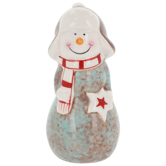 Jolly Ceramic Christmas Snowman