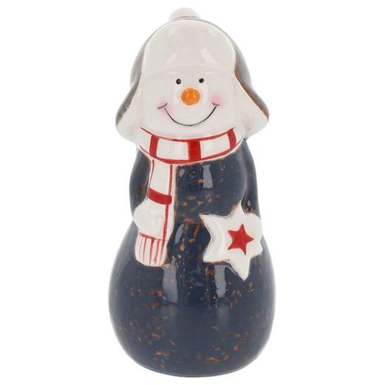 Jolly Ceramic Christmas Snowman