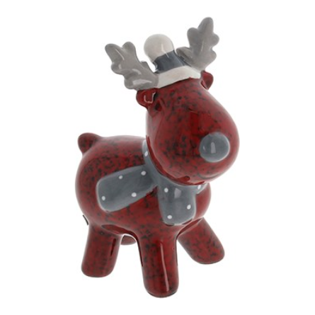 Jolly Ceramic Christmas Reindeer