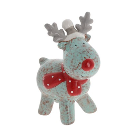 Jolly Ceramic Christmas Reindeer