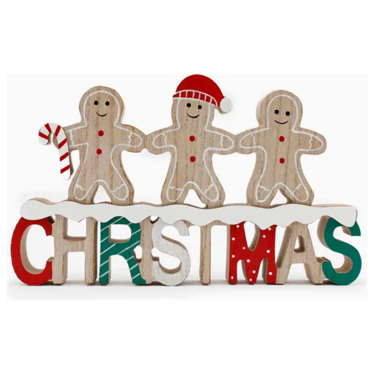 Gingerbread Men Christmas Sign