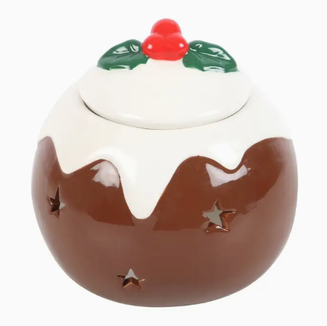 Christmas Pudding Ceramic Oil Burner