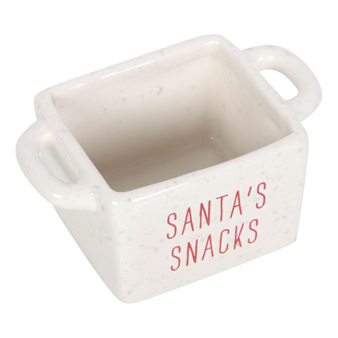 Ceramic Christmas Snack Bowls - Set Of Three