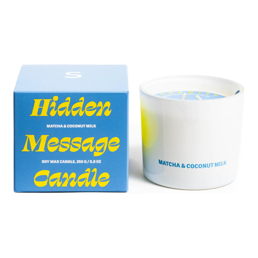 Serenity Matcha and Coconut Milk Hidden Message Candle