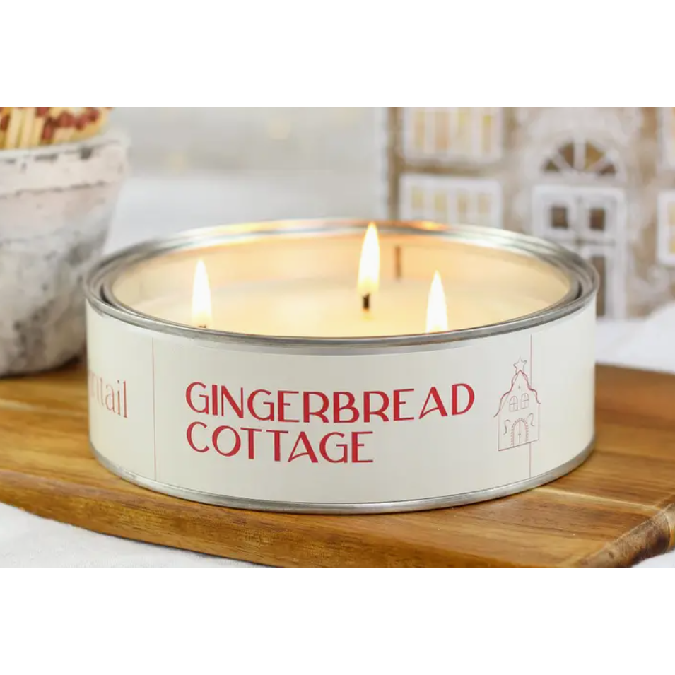 Triple Wick Gingerbread Cottage Large Candle