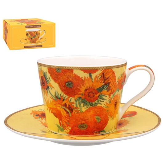 Van Gogh Sunflowers Cup and Saucer