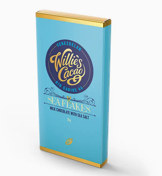 Willie's Cacao Seaflakes Chocolate Bar 26g