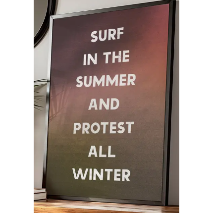 Surf In The Summer Pearl Jam Print