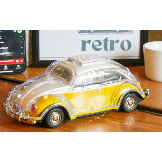 Classic VW Beetle Taxi Retro Bluetooth Speaker and FM Radio