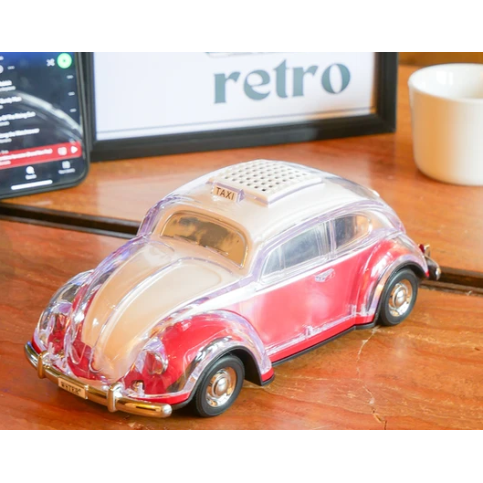 Classic VW Beetle Taxi Retro Bluetooth Speaker and FM Radio