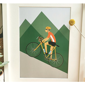 Cycling for Him Print