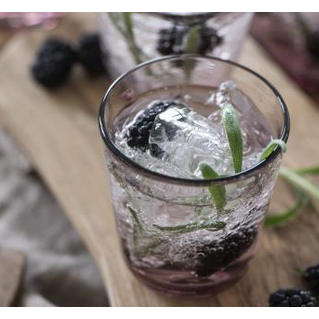 Recycled Glass Tumbler - Pink/Blue