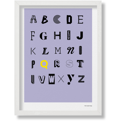 Alphabet A4 Print