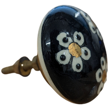 Painted Ceramic Door Knobs - Daisy