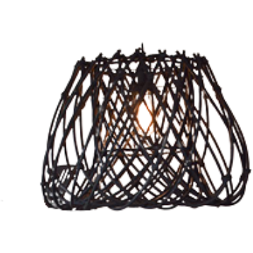 Lampshade - Black Rattan