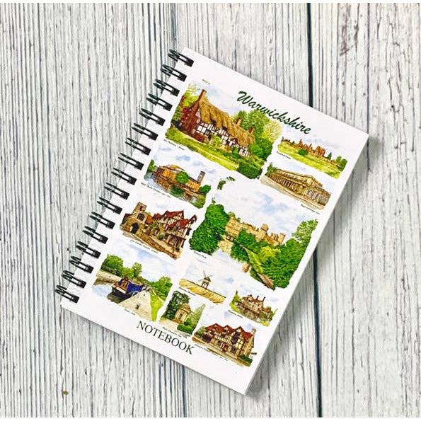 Warwickshire. Spiral bound A 6 Notebook multi image