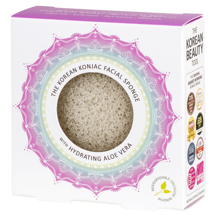 The Mandala Aloe Vera Konjac Face Sponge,  Plastic-Free Beauty