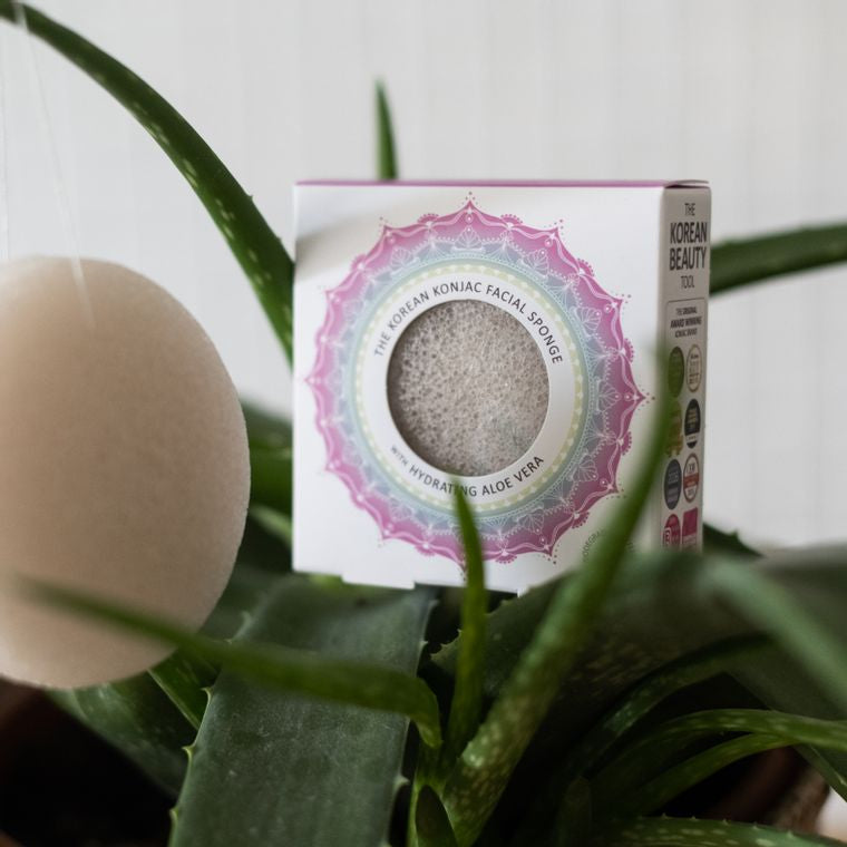 The Mandala Aloe Vera Konjac Face Sponge,  Plastic-Free Beauty